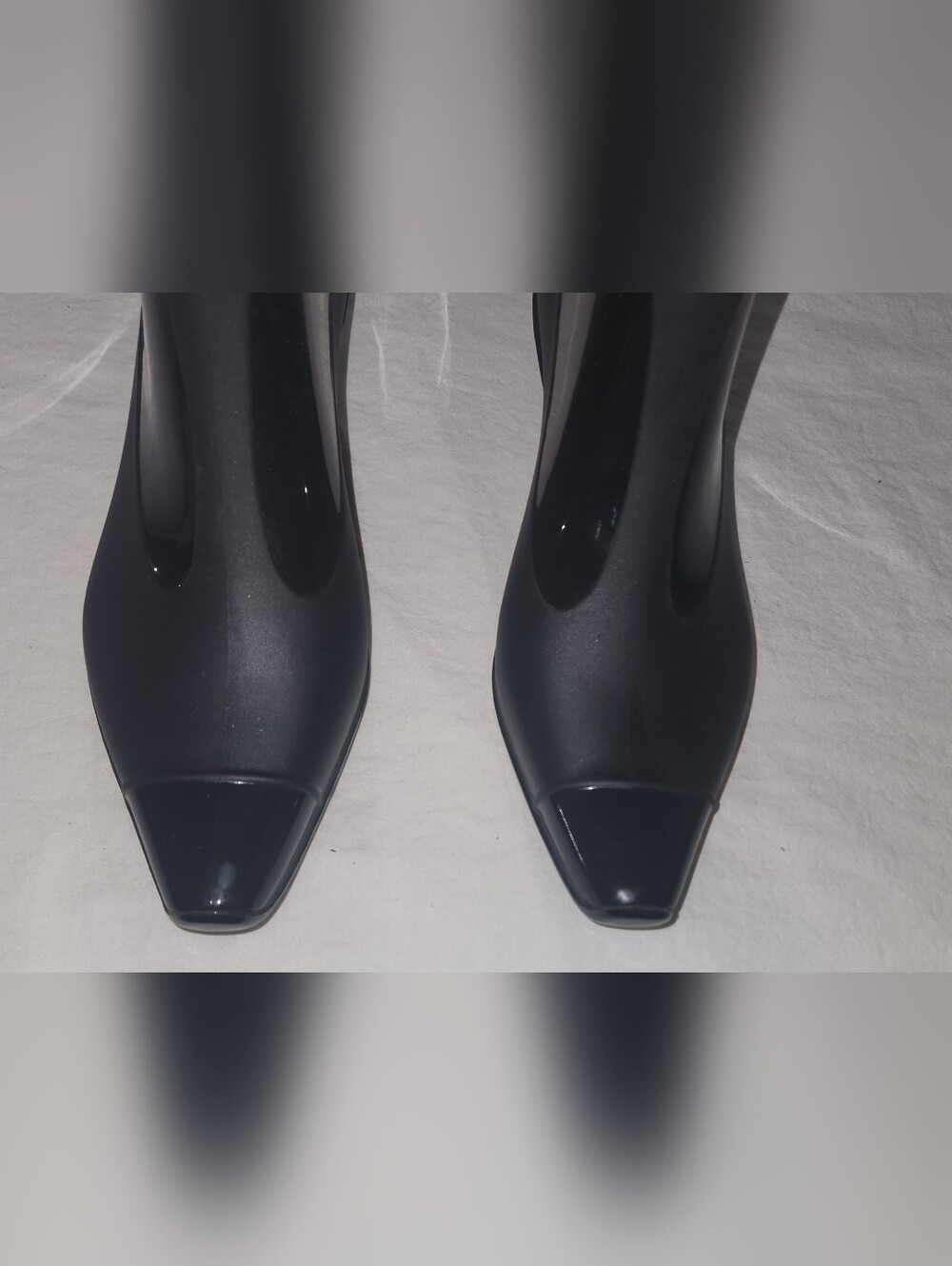‼️MAKE AN OFFER‼️ Jeffrey Campbell Drench Black Kitten Heel Rain Boots Size 7